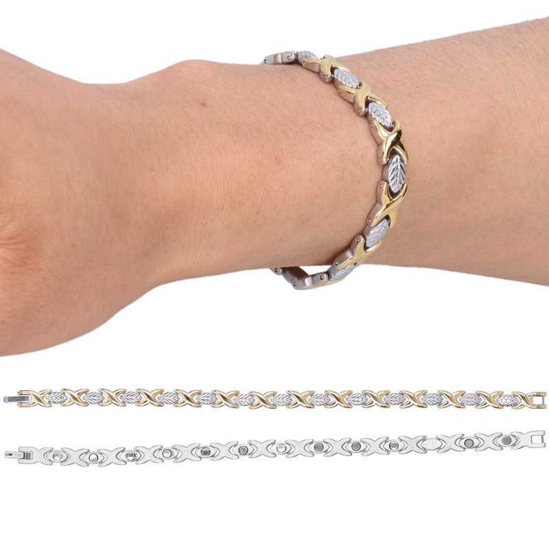 Titanium Steel Magnetic Bracelet Adjustable Length Women Jewelry Gift for