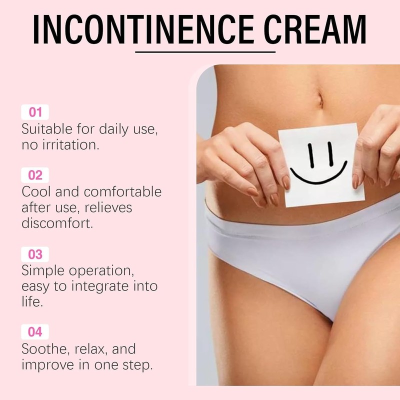 Women's Incontinence Control Body Cream,Active Control To Decrease Leaks,Moisturizing Night