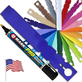 TAGKRAFTERS 7" x 1" Dark Purple with Marker - 1,000 Pcs - Plastic Plant Tags and Labels - Wrap Around Thermal Plastic - Nursery Garden Tree Labels | Made in The USA |