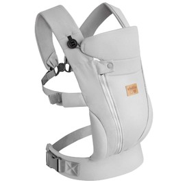 New Upgrade Ergonomic Baby Carrier Newborn Toddler Wrap Carrier,Hands Free Baby Sitting Sling,Breathable,Perfect for Infants/Chest Sling for Babies Shower Gift (Light Grey, Upgrade-with Belt)