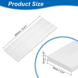 uxcell Square Aluminum Flat Bar, 1/2" Thickness 3-9/16" Width 12" Length Square 6063 Aluminum Flat Plate, 12 x 90 x 305mm Solid Mill Stock