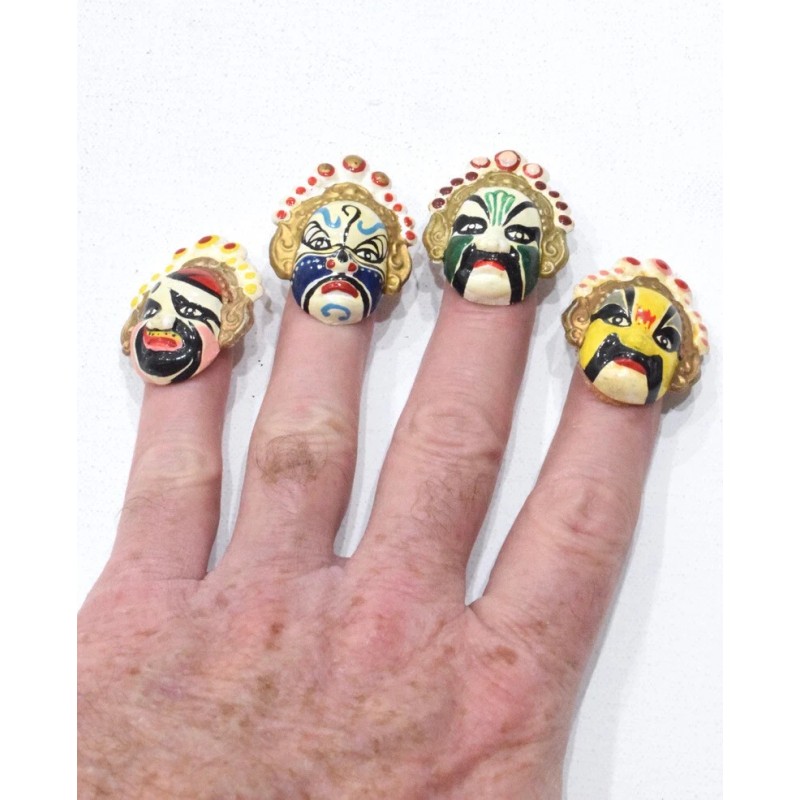 Chinese Theatrical Paper Finger Pupper Sets