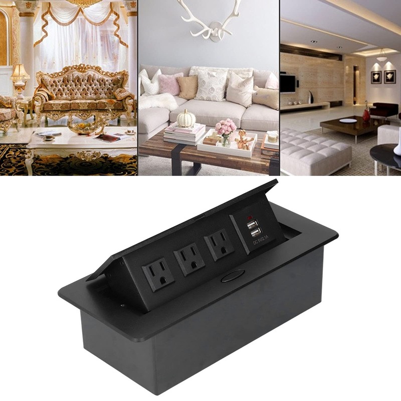 Desktop Socket, Hidden Pop Up Outlet Table 10A Connection Box