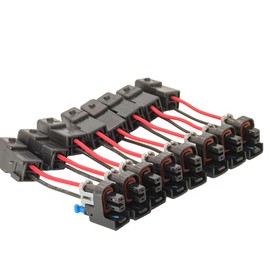 Fuel Injector Adapter EV1 Harness to Mini-Delphi/Multec 2, Replace 17113553 25317628, Compatible with GM LS Truck 4.8 5.3 6.0 LQ4 LQ9 LR4 LM7 LM4 L33 Silverado Sierra Tahoe Yukon Suburban