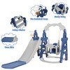 TOBBI 4 in 1 Kids Slide and Swing Set for