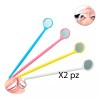 Veraly 2 Espejo Lash O Dental Extension De Pestañas Plástico