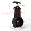 For Outdoor Accessories black Dump Waste Sewer ABS Valve 50mm/1.97inch