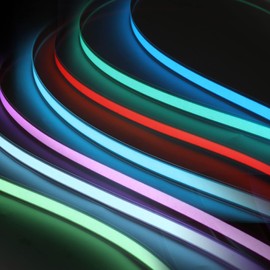 Ygmylandbb Electroluminescent El Light Strip, EL Wire Rope Lights, 1M Neon Glowing Strobing Electroluminescent 100 cm x 1.4 cm (39.3" x 0.5") ON/Slow Flash/Fast Flash, Green, 1Pack