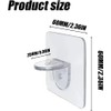 20Pcs Plastic Shelf Support Peg, Self Adhesive Bracket, No Punching