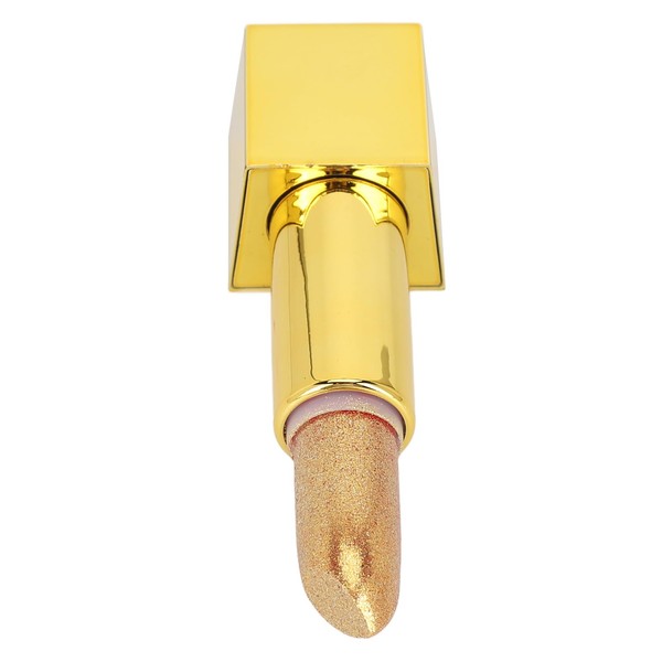 Lápiz Labial Dorado de 3,5 G, Lápiz Labial Dorado Metálico,