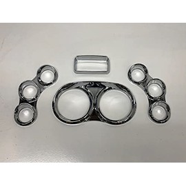 Chrome Center Gauge Cover Kit for Peterbilt 379 384 386 387 388 389