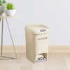 Colcolo Garbage Bin with Foot Pedal Garbage Container Bin Rubbish