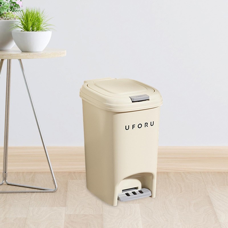 Colcolo Garbage Bin with Foot Pedal Garbage Container Bin Rubbish