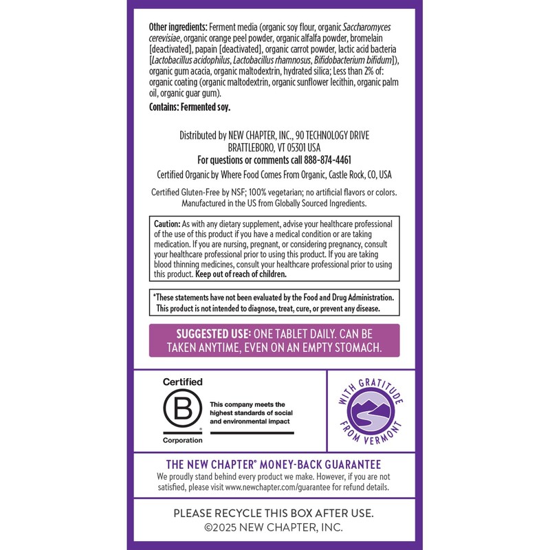 New Chapter Women's Multivitamin 40 plus for Energy, Healthy Aging