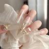 34 Pezzi Metallo Bow Nail Charms Oro 3D Dolce Fiocco