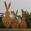 Easter Iron Bunny Adornments Easter Crafts Decorations for Lawn Garden