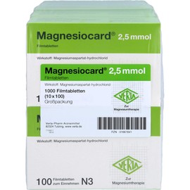 Magnesiocard 2.5 Mmol film-coated tablets