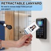 Geyoga 20 Pack Acrylic ID Badge Holders with Retractable Lanyards