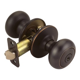 Design House 753467 Cambridge 2-Way Latch Entry Door Knob, Oil Rubbed Bronze