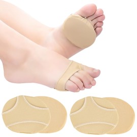 Metatarsal-Pads, 4er-Pack, Komfort für Füße, Fersen, Knöchel, Knie und Waden, Plantar Fasziitis, Beige