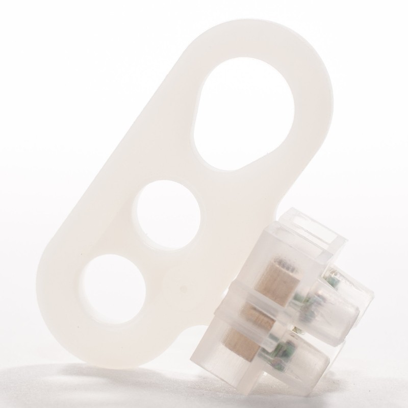 Three-Hole Disc Suspension Strain Relief for Textile Cable Lamp Cable