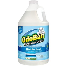 OdoBan 1 Gal Concentrate 2-Pack, Fresh Linen Scent - Odor Eliminator, Disinfectant, Flood Fire Water Restoration