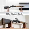 JUTSTJUKO Wood Gun Display Stands, V-shaped Top Rustic Wood Display