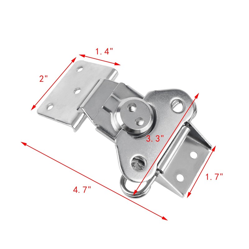 Geesatis Twist Latch & Keeper 2 Pcs Spring Loaded Butterfly