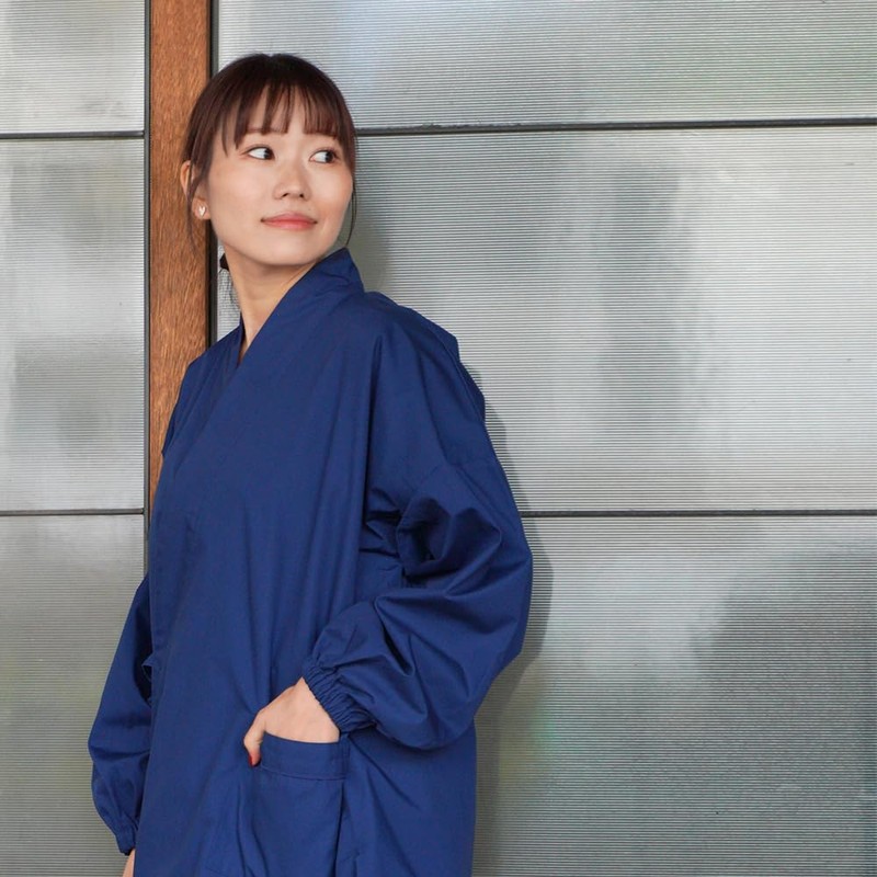 TAYU-TAFU Women's TC Work Clothes, navy