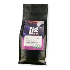 FigBrew - Beanless Coffee Supplement | Caffeine-Free Coffee Alternative, Digestion-Friendly & Organic, Gluten-Free | Ideal for Morning Energy and Stomach Issues | 272 Servings, 3lb Bag