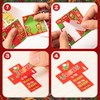 Haooryx 300pcs Make Your Own Christmas Theme Cross-Shaped Stickers, Mix