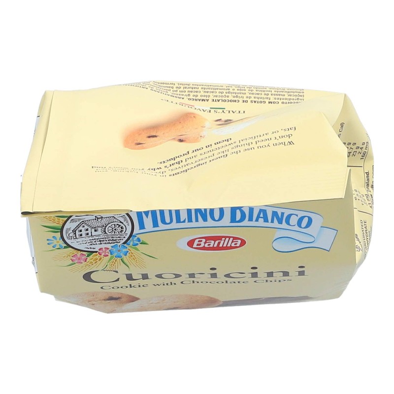 Mulino Bianco Cuoricini Shortbread Heart Cookies With Chocolate Chips -