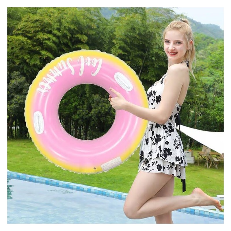2 Pack Large Inflatable Pool Float for Adults 36 Inch