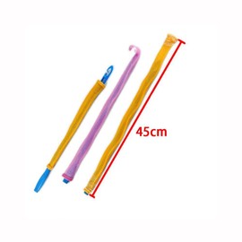 LZLRUN Hair Curler Super Long Spiral Curls Styling Kit - 20pcs & 45cm