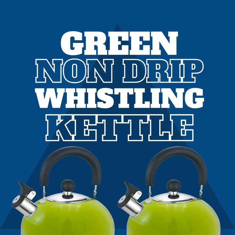 Premium Stainless Steel Whistling Kettle | 10 Colors | Stove