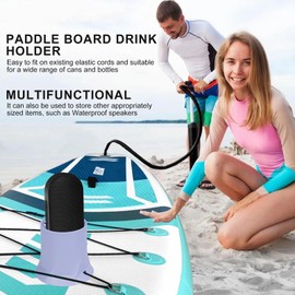 IYRNISFEM Paddle Board Cup Holder, Stand Up Paddle Board Accessory, Drink Holder Suitable for Types of Cup/Bottle/Drink (Blue)