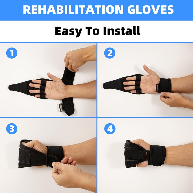 JDVBDNK Stroke Finger Splint Brace Ability, Finger Rehabilitation Auxiliary Training