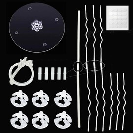 4 Stück Tischballonhalter, Dekoration für Ballons, transparent, für Hochzeiten, Geburtstage, Babypartys, Graduierungen, Weihnachten, Geburtstage