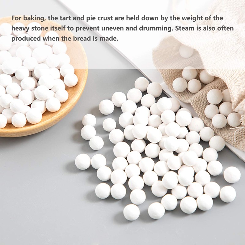 Hommtina 2.2Lb Ceramic Pie Weights Baking Beans Pie Crust Reusable
