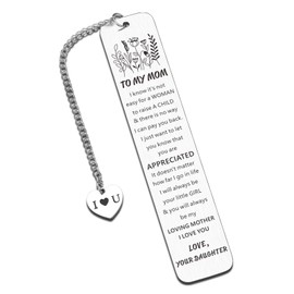 Mom Gifts Sentimental Gifts for Mom from Daughter Son, Mom Bookmark for Christmas Mother's Day Gifts for Mom Birthday Valentines Day Gifts for Mom Gifts from Daughter Mom Bookmark