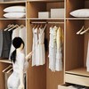 bimiti Pull Down Closet Rod Adjustable Width 26-35 Inches Floating