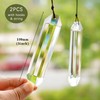 HDCRYSTALGIFTS Set 2 Crystal Suncatchers, 120mm Large Prism Sun Catchers