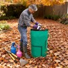 SPONDWILD Compost Bins Outdoor 32 Gallon Reusable Garden Yard Waste