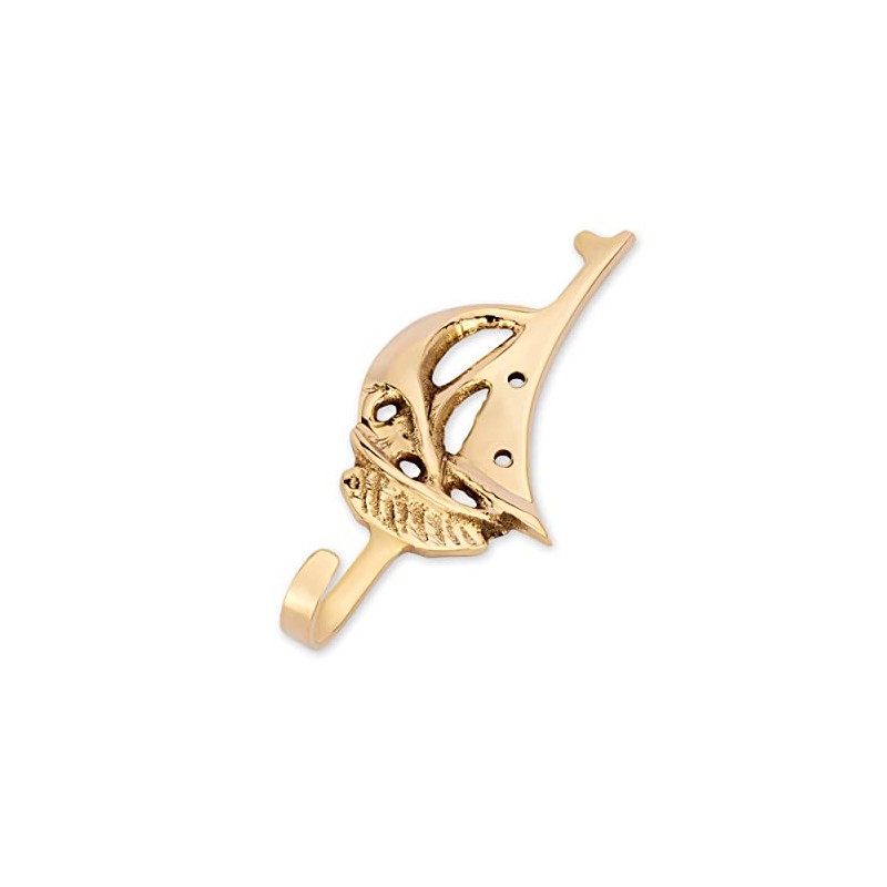 NKlaus Maritime Hook Boat 4 x 9.5 cm Brass Gold