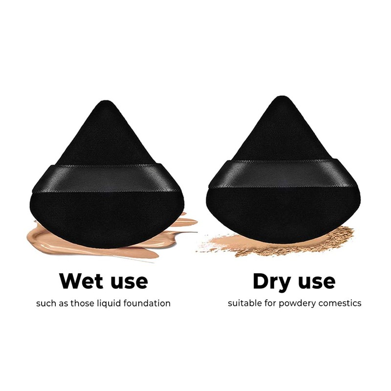 osb 2pcs powder puff washable makeup sponge triangle powder puff