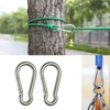 10PCS Premium Stainless Steel Snap Hook Carabiner Ring Screw Keychain