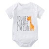 WOOYONGING You Bet Giraffe I'm Cute Newborn Girl Hospital Outfits