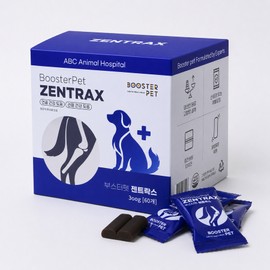 Booster Pet Zentrax (joints + cartilage + muscles) dog nutrition 300g (60 pieces for 2 months), 1 box, bone joint strengthening, 60 tablets / 부스터펫 젠트락스 (관절+연골+근육) 강아지 영양제 300g (60개 2달분), 1박스, 뼈관절강화, 60정