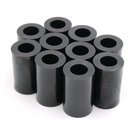 Design61 10x Spacer Sleeves Washers L 20 mm x Diameter 12/6.5 mm M6 Round HD Polyethylene