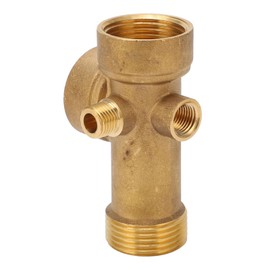Pipe Fitting G1/4 Inch G1 Inch Thread Pipe Connector 5 Way Water Pipe Fittings Brass Water Oil Gas Pipeline Coupling for Kitchen Bathroom